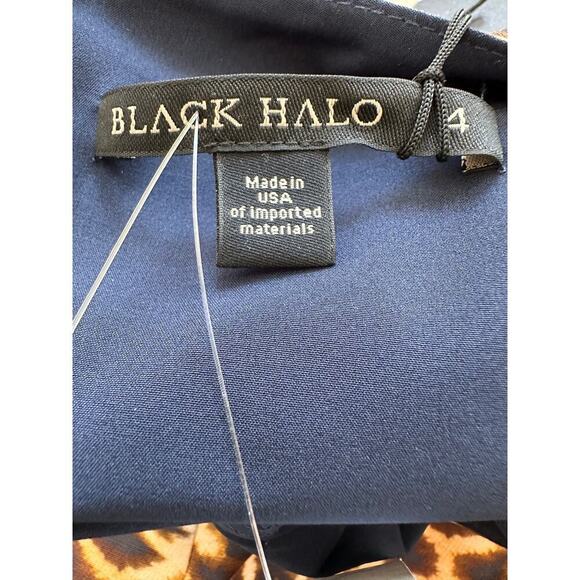 BLACK HALO Montez Belted Sheath Dress Size 4 NWT - Picture 3 of 11